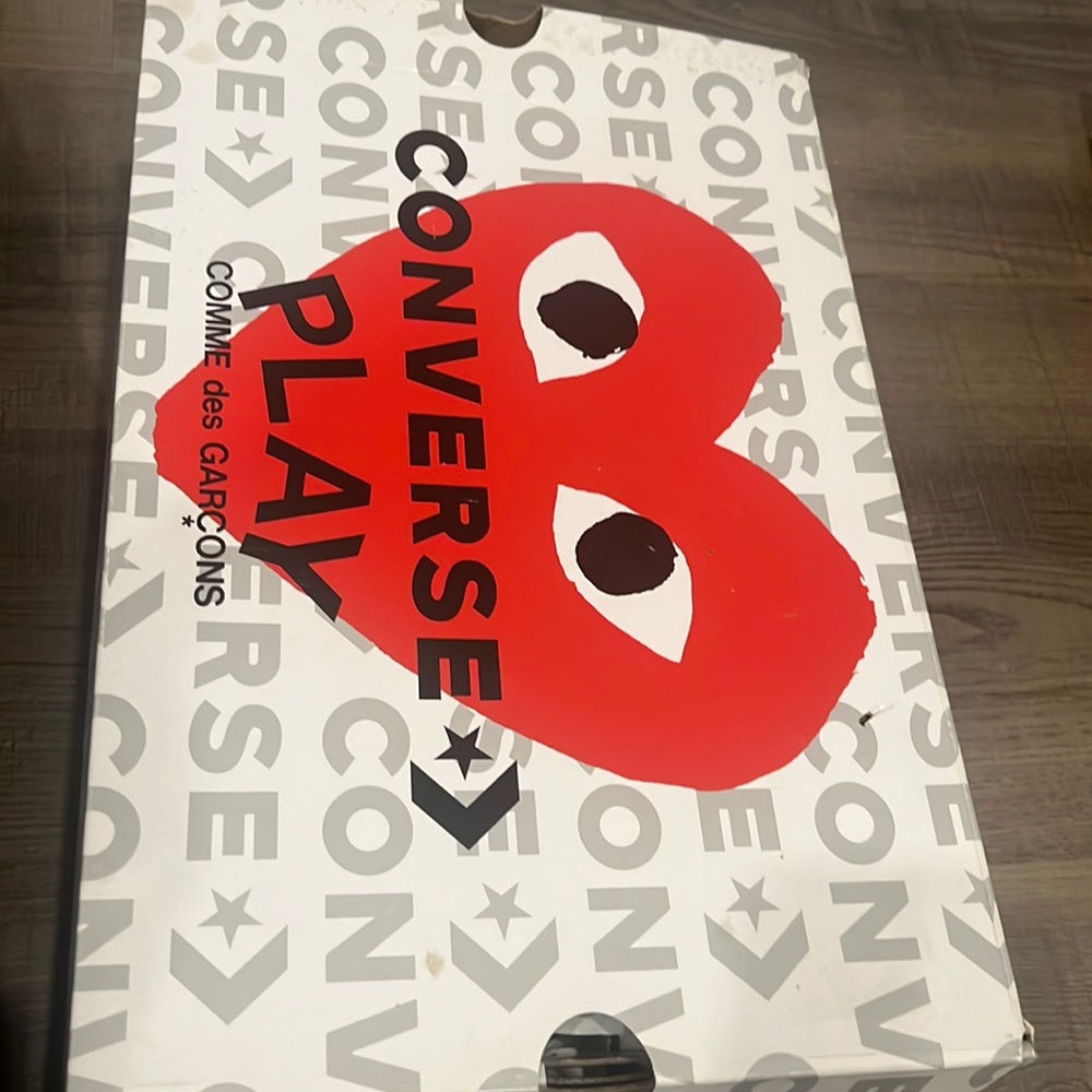 Like new wore once converse play comme des Garcons sneakers